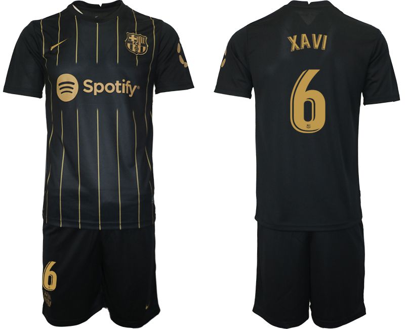 Men 2022-2023 Club Barcelona Black away #6 Soccer Jersey->customized soccer jersey->Custom Jersey